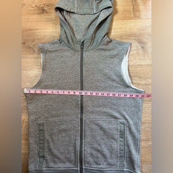 Mens Lululemon Zip up Hoodie Vest Size Medium Grey - Picture 12 of 13